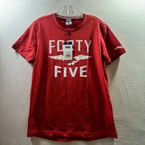 NWT F45 Forty Five Red Shirt M Fitness Training Athletic High Risk Red